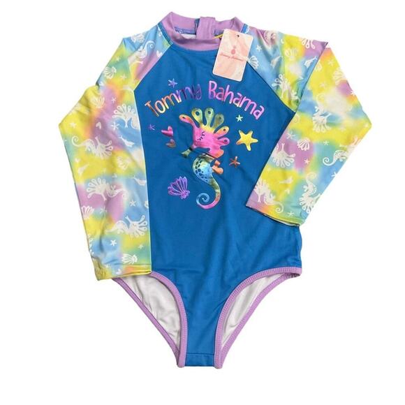 Tommy Bahama Girls Swim Set Seahorse Size 5 NWT - Picture 4 of 7
